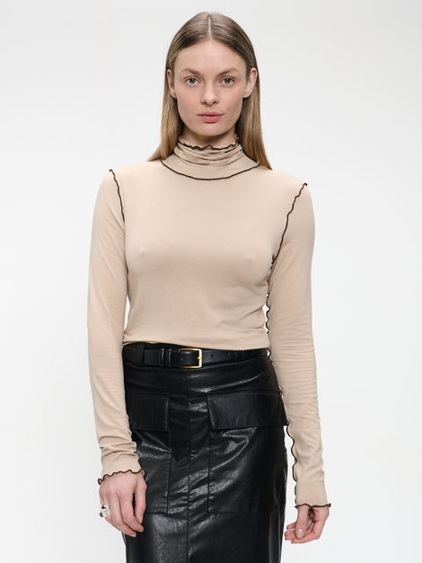 Janice viscose top | Capuccino