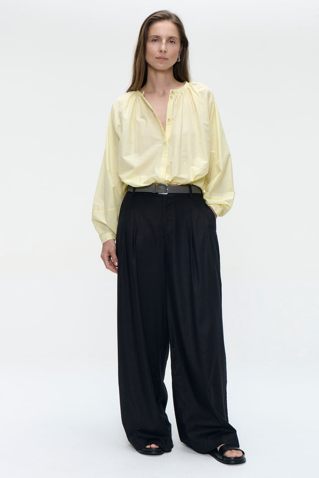 Kenta cotton blouse | Yellow