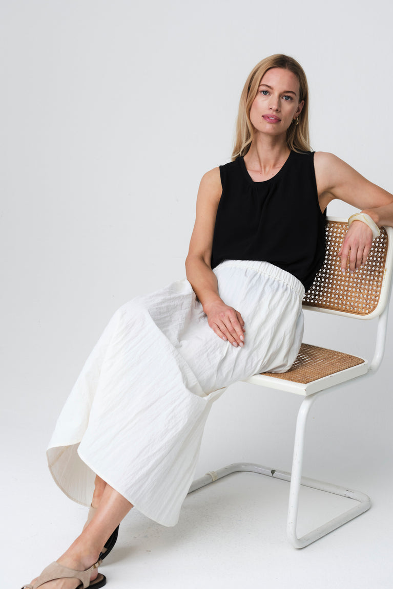 Haruna tafeta skirt | Off White