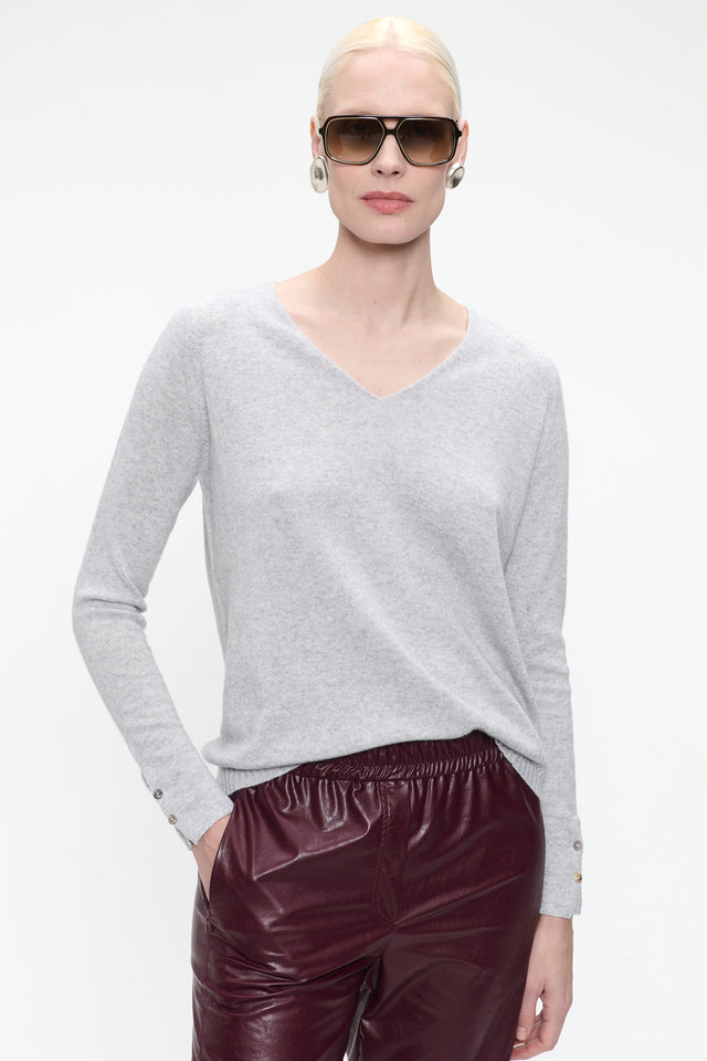 Pullover Cashmere blend 2479 | Light Grey