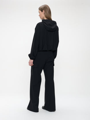 Noreen pants technical jersey | Black