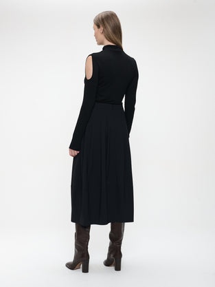 Heide skirt technical jersey | Black