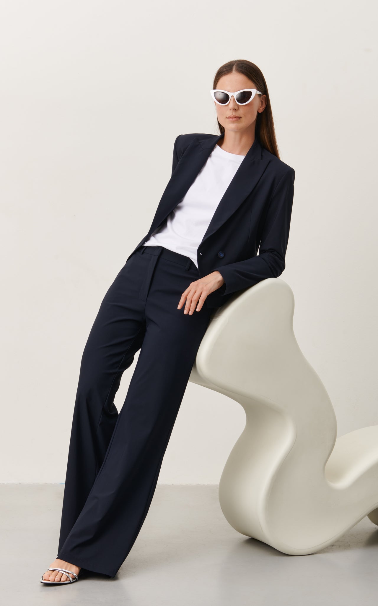 Yvette pants technical jersey | Blue