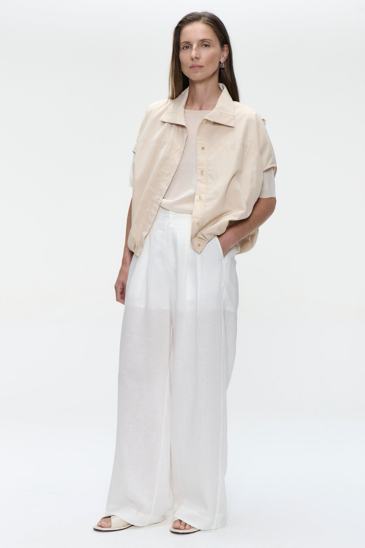 Anda oversized blouse | Beige