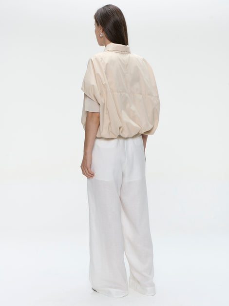 Hamako linnen mix pants | Off White