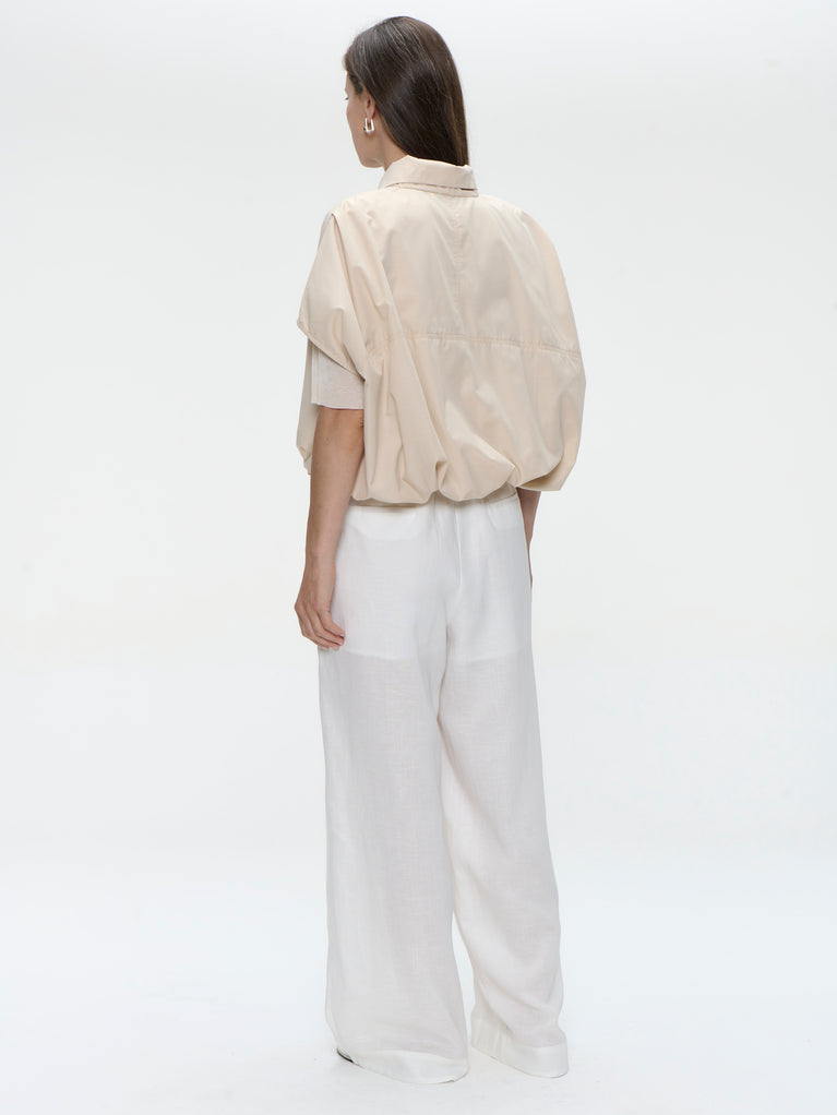 Hamako linnen mix pants | Off White