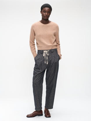 Pullover seamless viscose NB2167 | Beige Melange