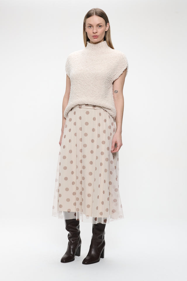 Coarse Boucle vest | Off White