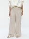 Hamako linnen mix pants | Beige