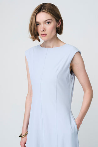 Ricarda structure tech jersay dress | Light Blue