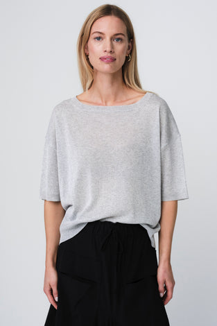 Fine Viscose Top 26011 | Silver