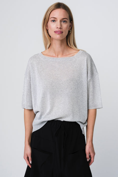 Fine Viscose Top 26011 | Silver