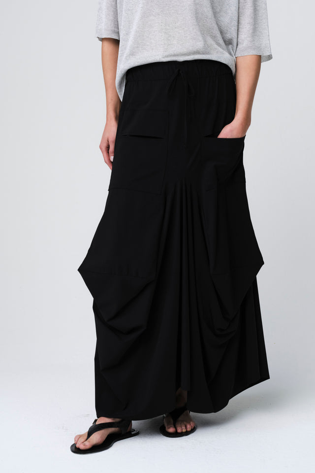 Nell skirt technical jersey | Black