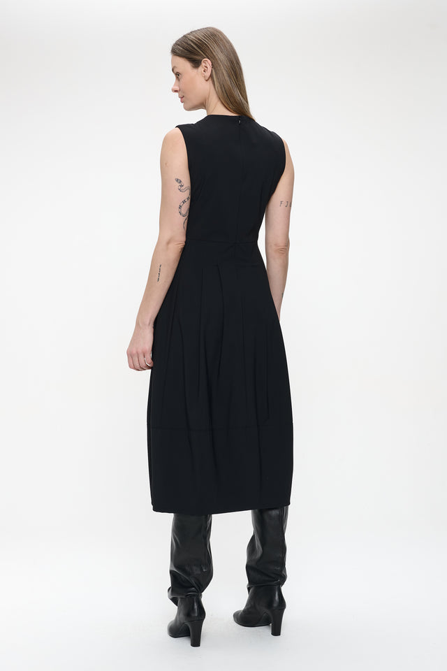 Heide dress technical jersey | Black