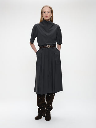 Leone blouse technical jersey | Grey