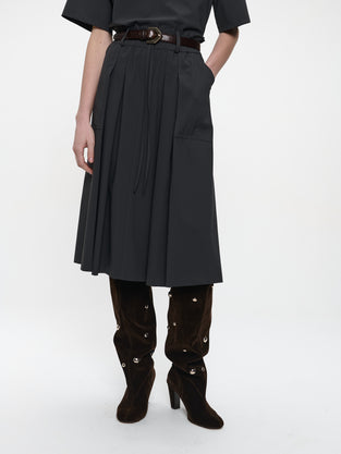 Raffaele skirt technical jersey | Grey