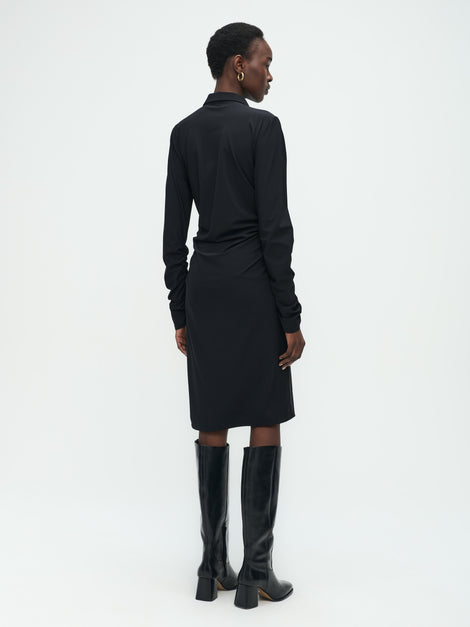 Luisa Dress Technical Jersey | Black