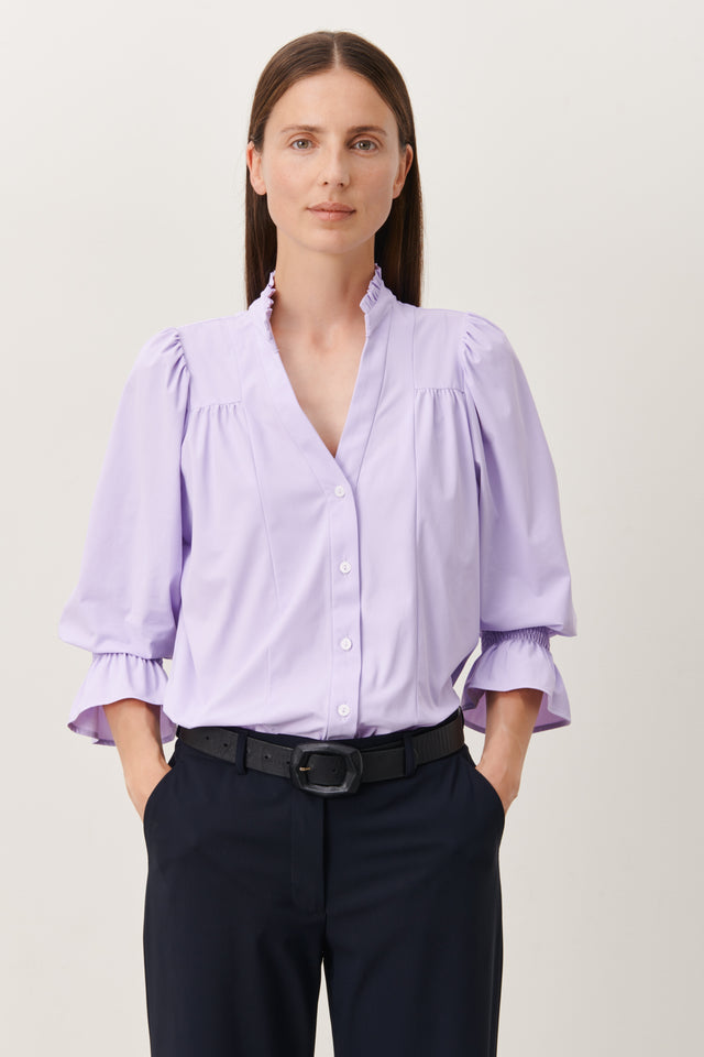 Olivia Blouse Technical Jersey | Lila