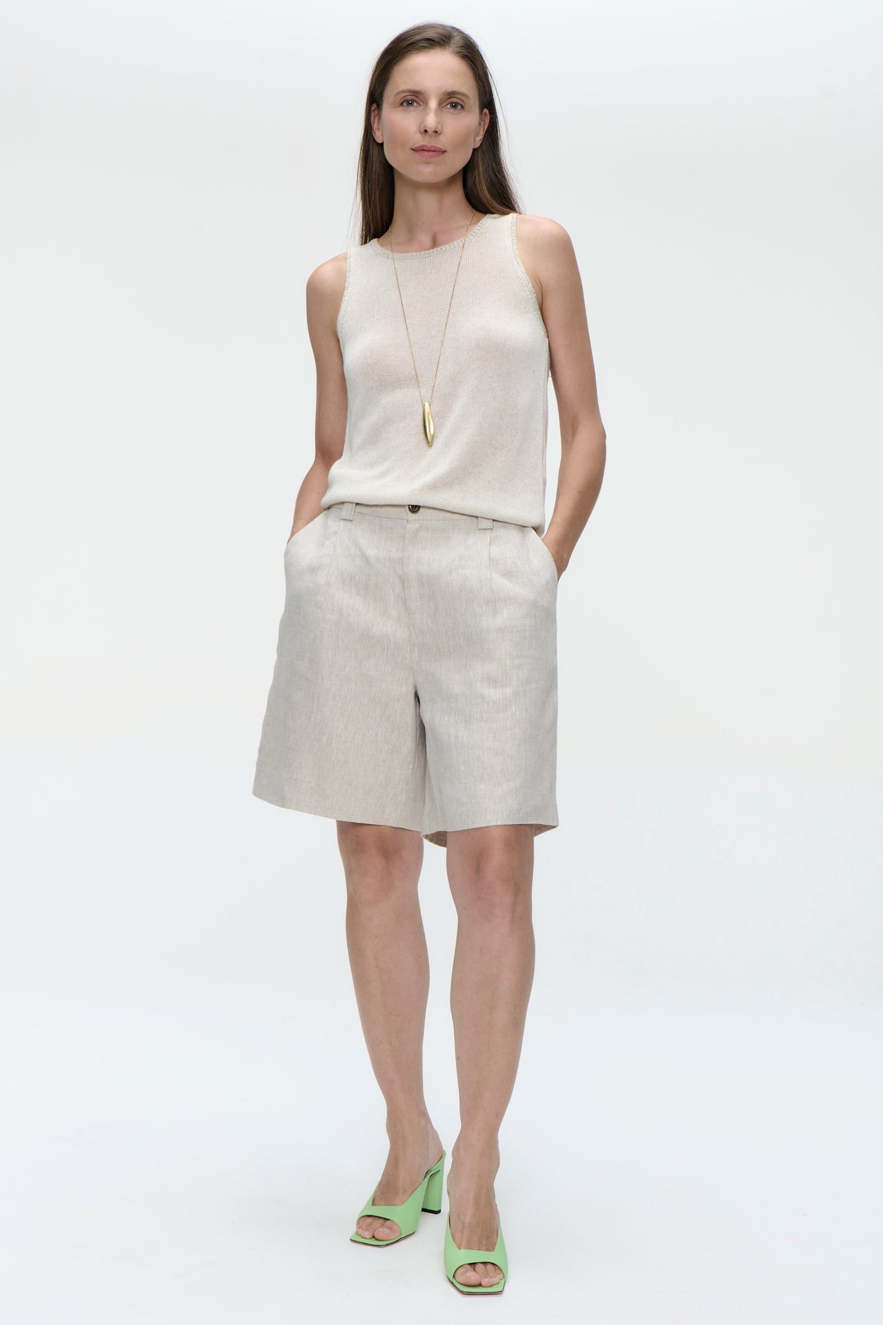 Light viscose top 2000 | Ecru