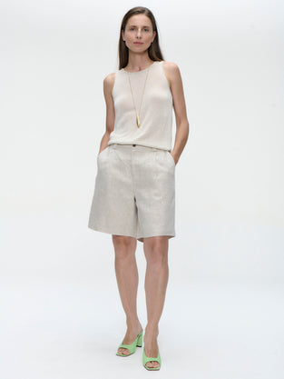 Nariko linnen pants | Beige