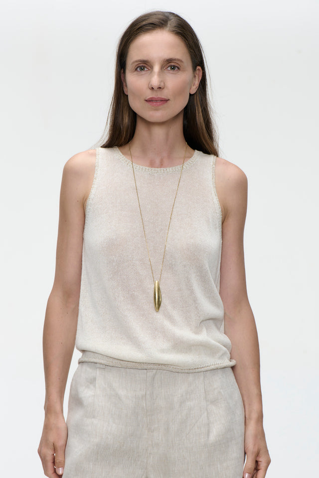 Light viscose top 2000 | Ecru