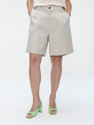 Nariko linnen pants | Beige