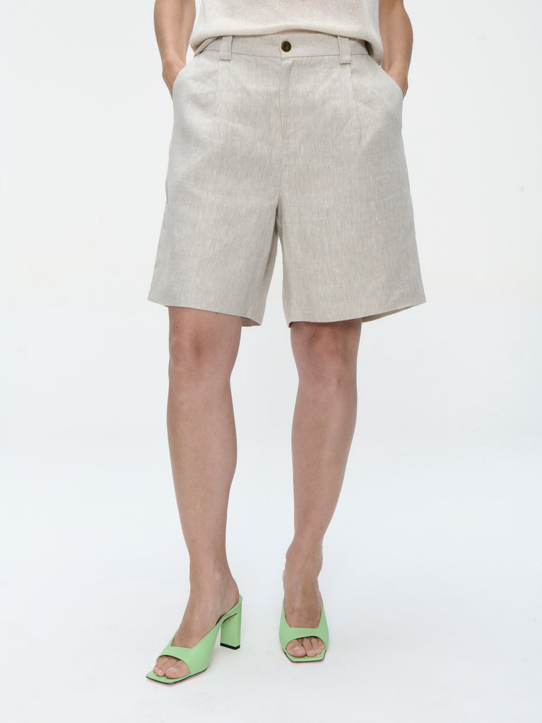 Nariko linnen pants | Beige