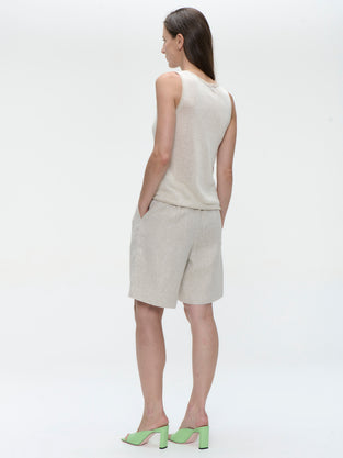 Nariko linnen pants | Beige
