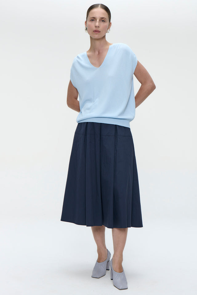 Rini poplin skirt | Dark Blue