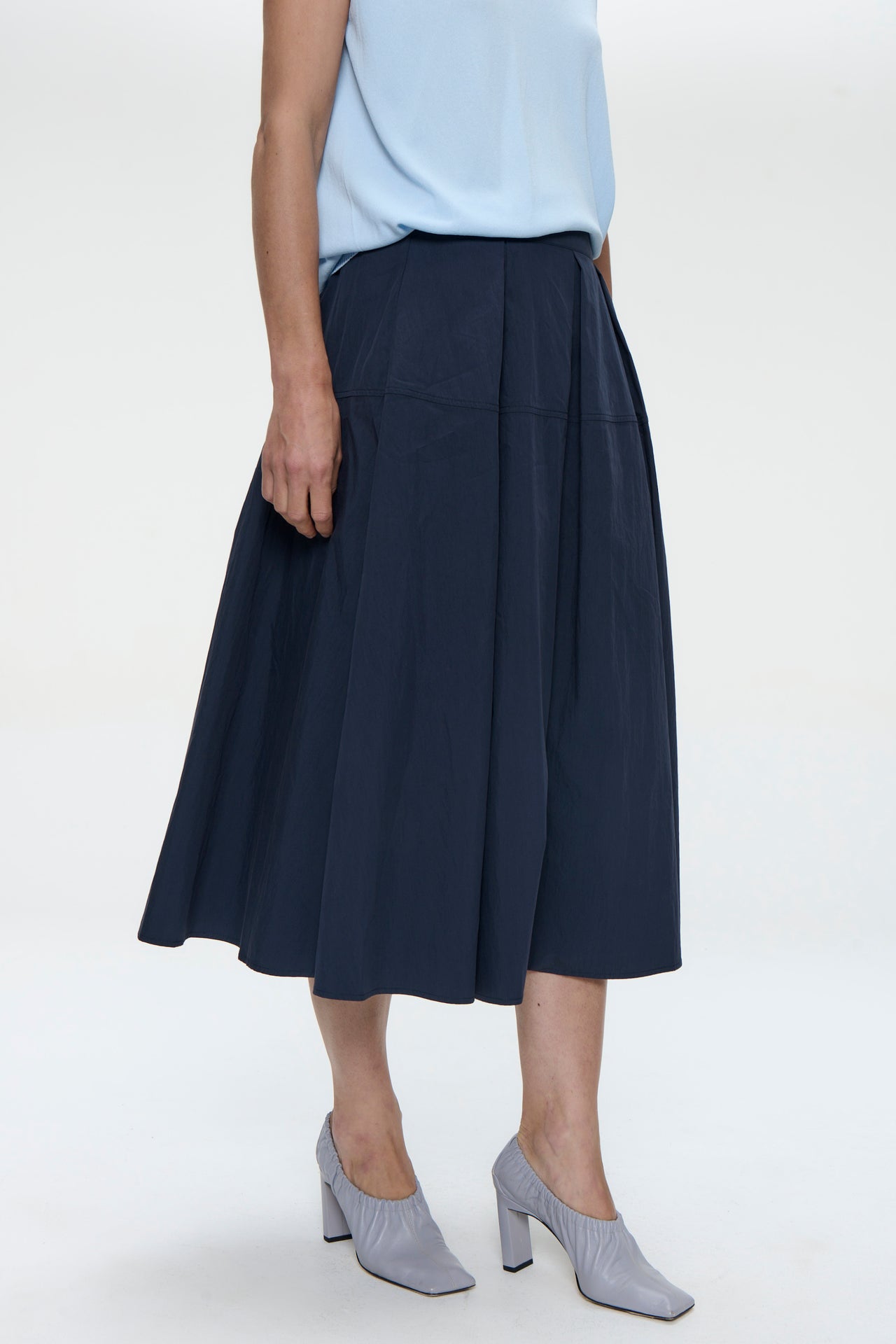 Rini poplin skirt | Dark Blue