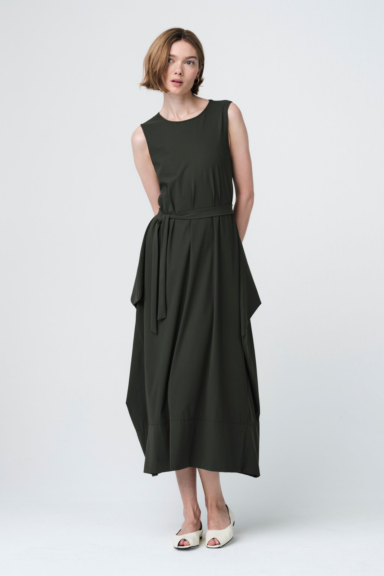 Isabel dress WS technical jersey | Army