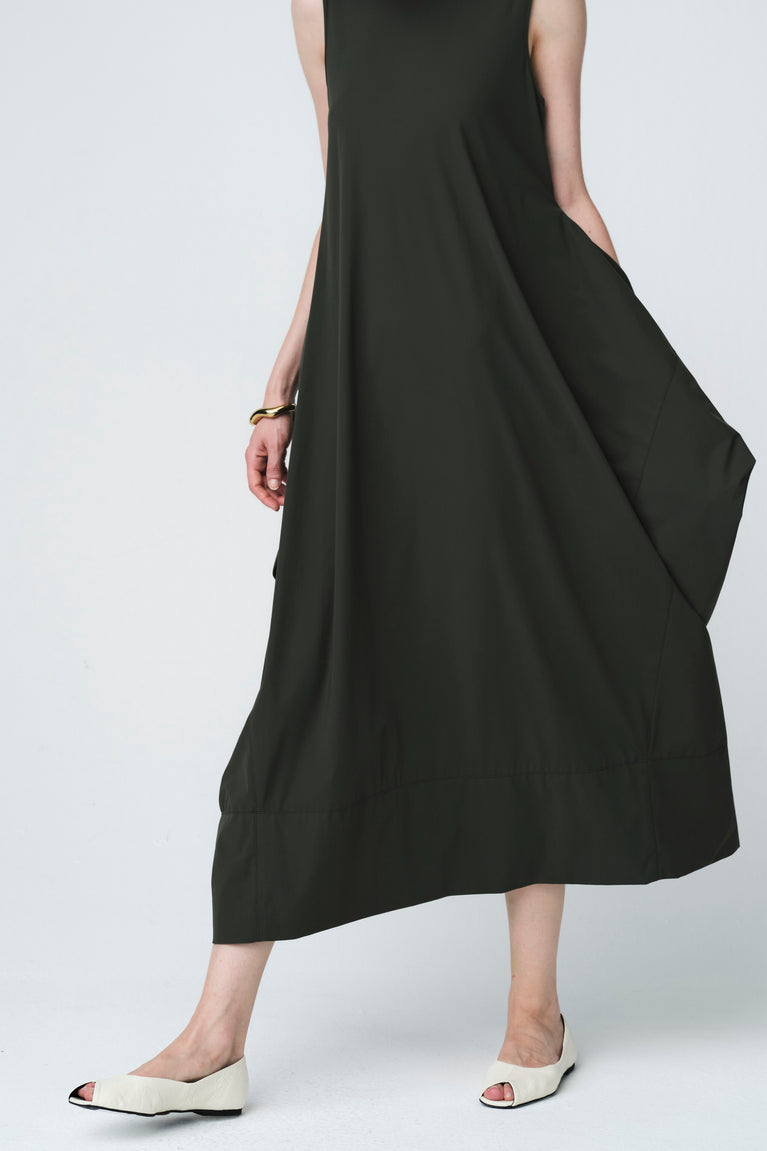 Isabel dress WS technical jersey | Army
