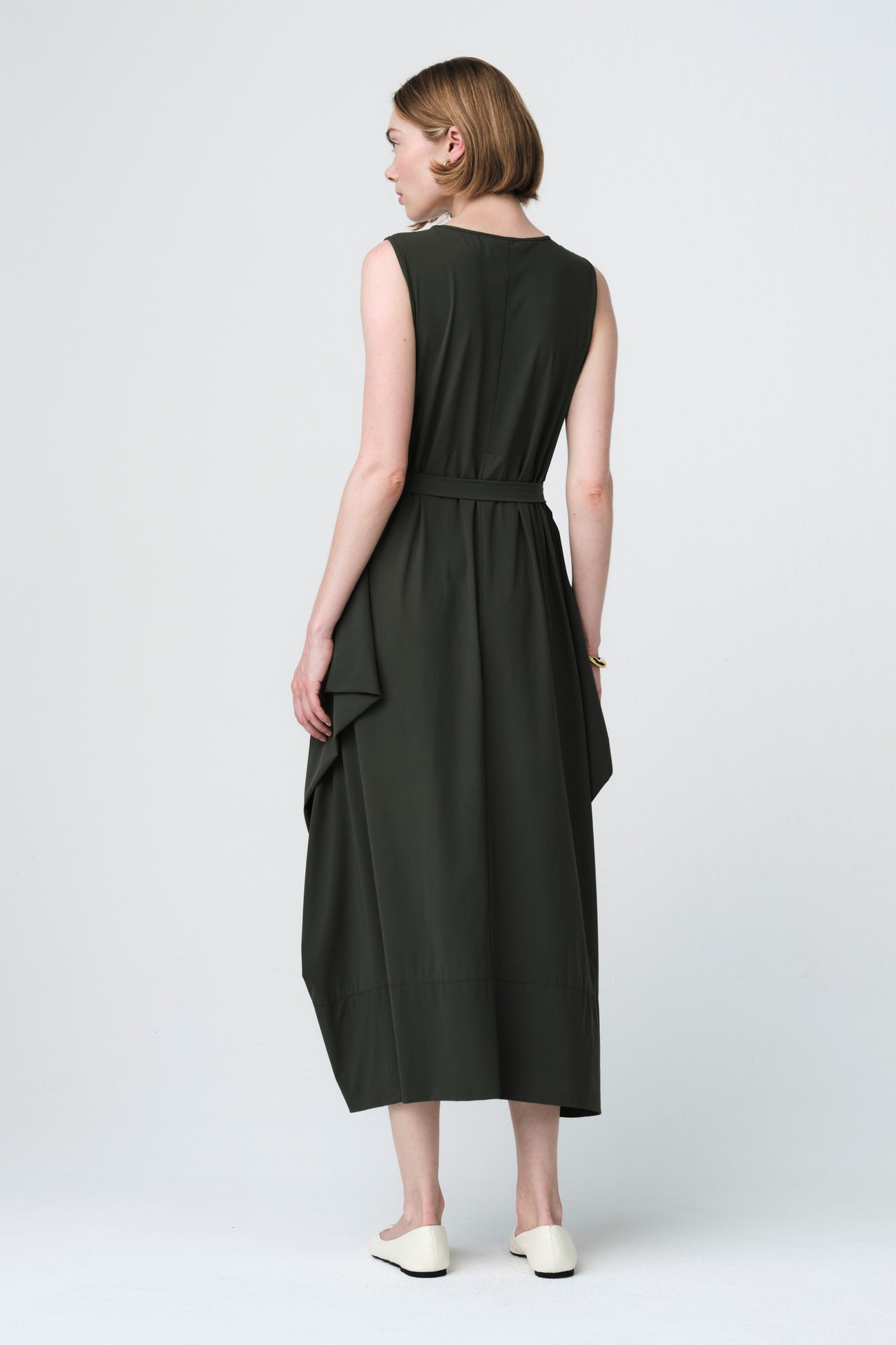 Isabel dress WS technical jersey | Army