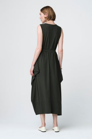 Isabel dress WS technical jersey | Army