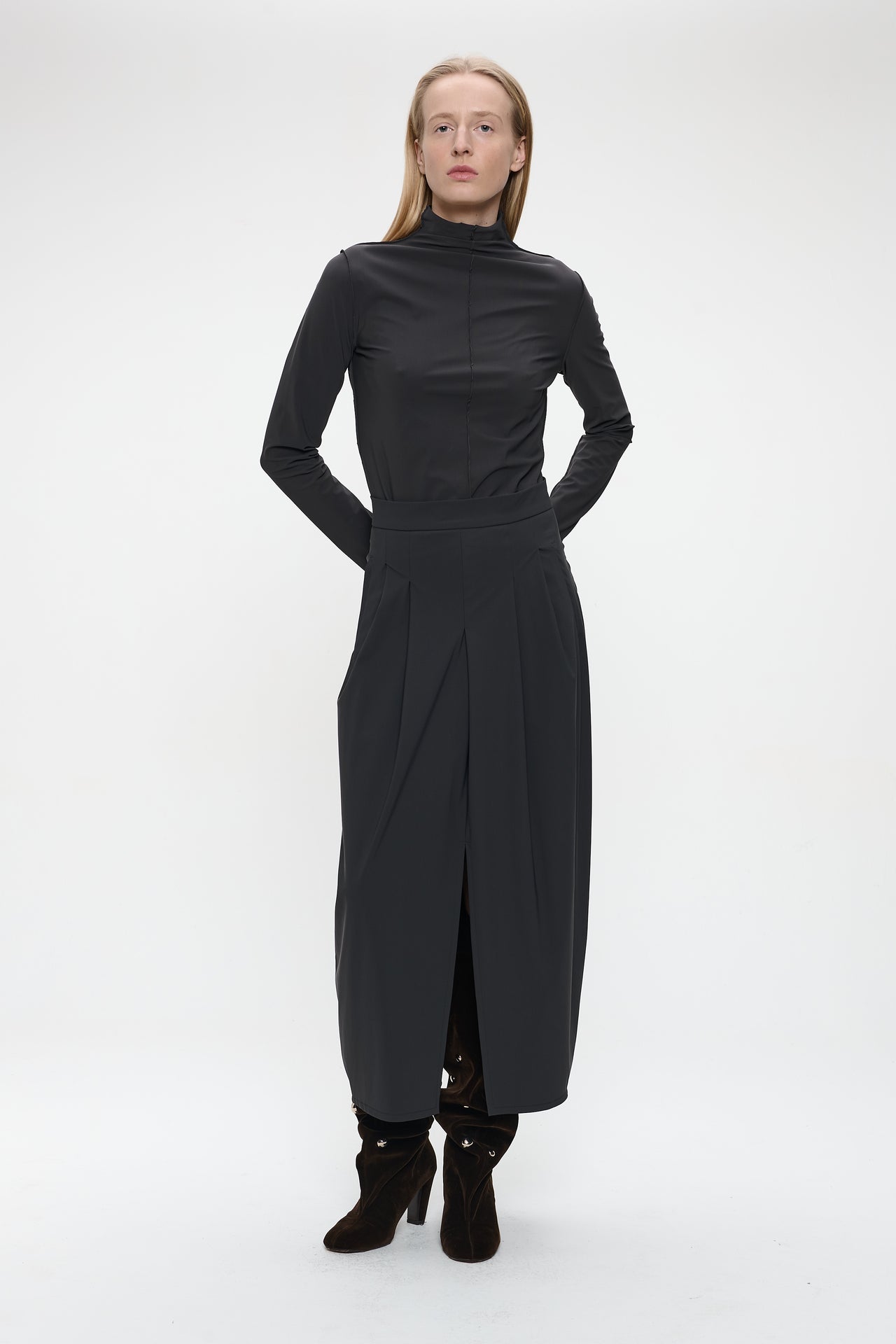 Zarra Top Technical Jersey | Grey