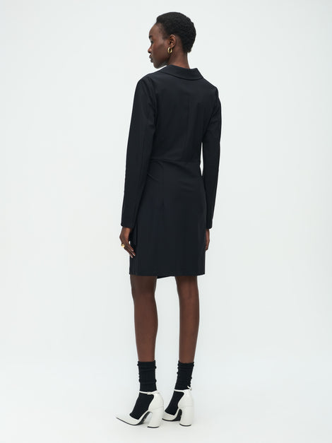 Naomini Dress Technical Jersey | Black