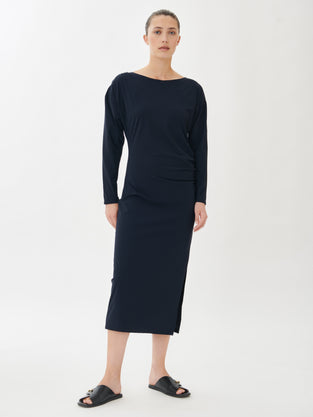 Dion Dress Technical Jersey | Blue