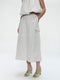 Oki cotton skirt | Light Grey