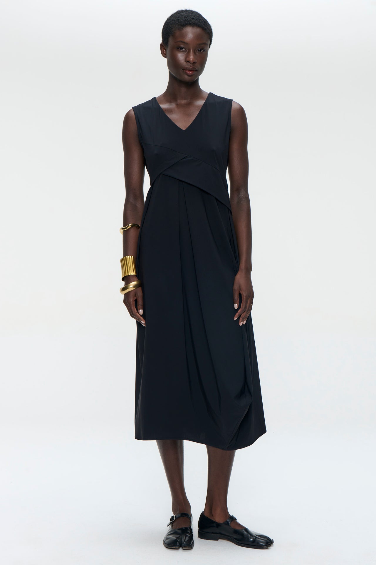 Almi dress technical jersey | Black