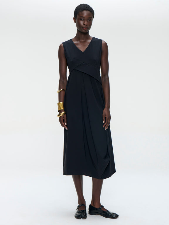 Almi dress technical jersey | Black