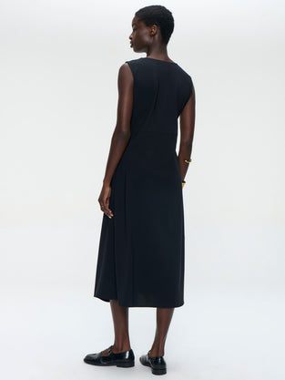 Almi dress technical jersey | Black