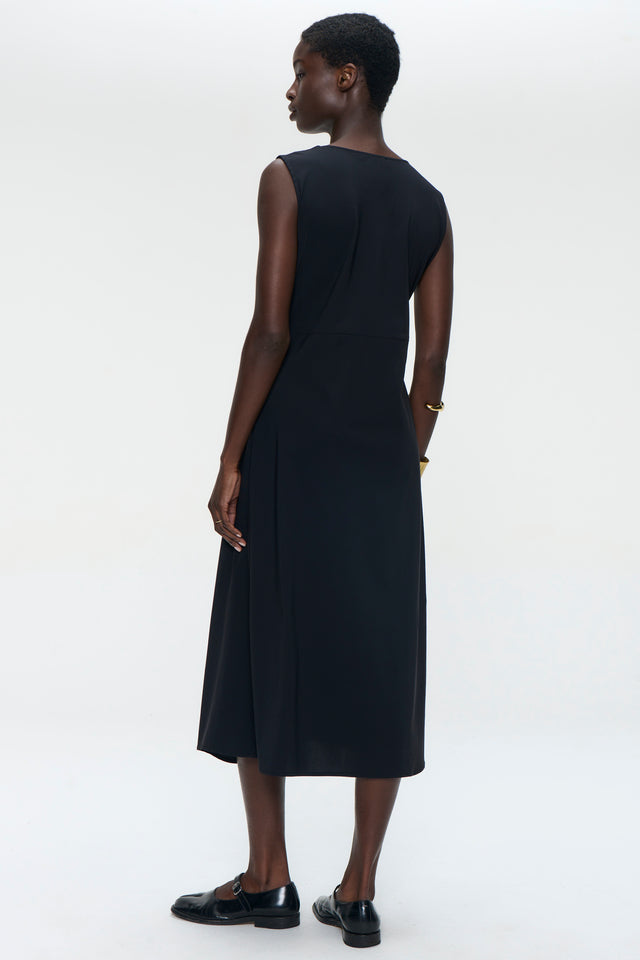 Almi dress technical jersey | Black