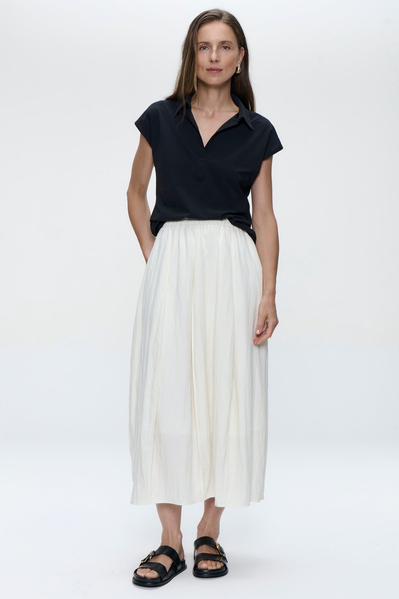 Kitty top technical jersey | Black