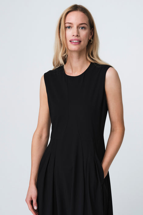 Heide dress technical jersey | Black