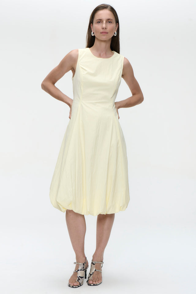Satomi taffeta dress | Yellow