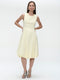Satomi tafeta dress | Yellow