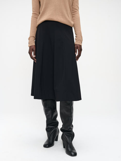 Mishele heavy tech jersay skirt | Black
