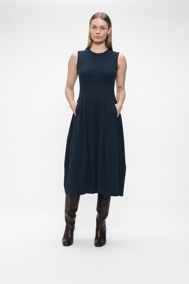 Heide dress technical jersey | Blue