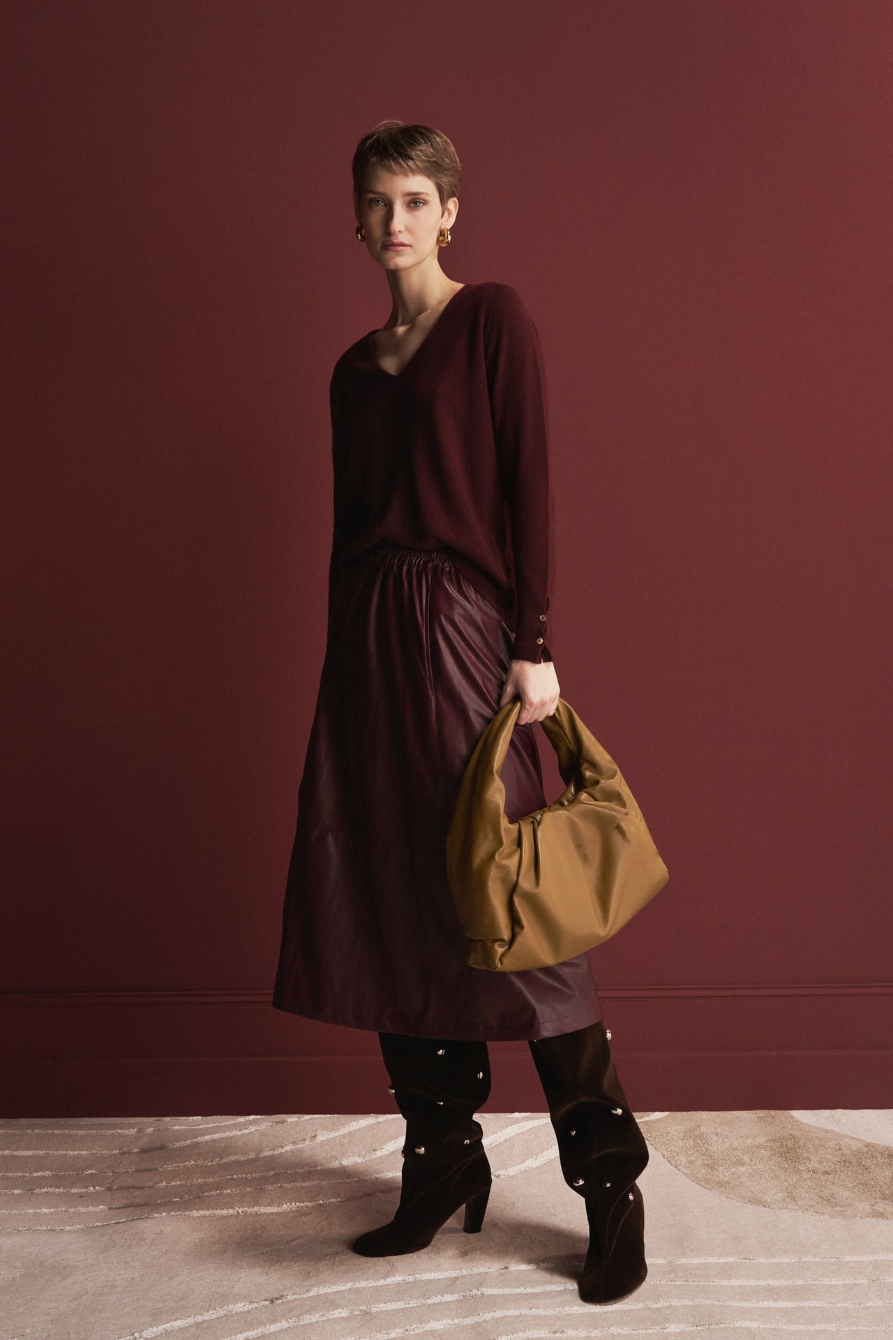 Pullover Cashmere blend 2479 | Bordo