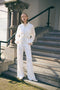 Lucifero pants soft Punto Milano jersay | Panna